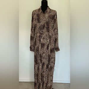 Topshop Leopard Print Maxi Dress Size 12